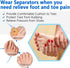 JKcare Pinky Toe Separators & Protectors, Silicone Little Toe Spacer for Overlapping, Curled, Hammer Toe, Tailor’s
