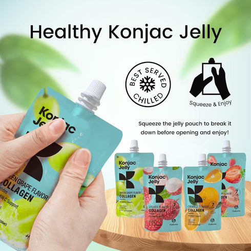 Pack, (20-Pack Hethstia Konjac Bundle Shirataki Rice & Collagen Konjac Jelly Variety Low Carb, Sugar-Free