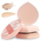 4 PCS Korean Makeup Puff, Soft Teardrop Setting Powder Sponges for Foundation, Beginner Friendly - Medium