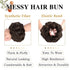 MORICA 1PCS Messy Hair Bun Scrunchies Extension, Curly Wavy Synthetic Chignon for Women