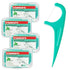 FAMILIFE 240 Count Mint Floss Picks, Dental Floss Cleaner with 4 Travel Cases, Helps Fight Tooth Decay
