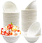 100 Pack White Disposable Paper Bowls, 8oz Natural Compostable Eco-friendly Biodegradable Bowls for Party