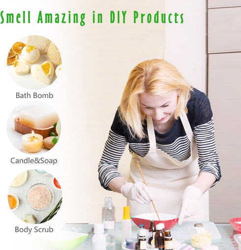 Set 14, Set, 14x10ml Spring Fragrance Oils of MitFlor Premium Diffuser Essential Oils, Candle Making Scents