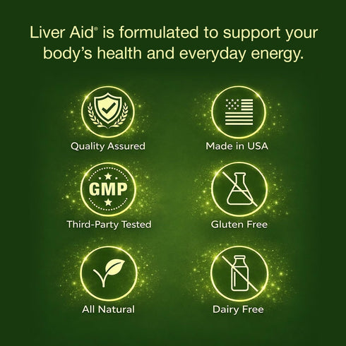 LIVERITE 60 Liver Aid Tablets, Supports Healthy Liver Function, Cleansing, Energy & Daily Wellness