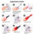 VERONNI Red Glitter Nail Gel Polish - Reflective Flashing Gel Nail Polish for Shiny Nail Art, Soak Off UV LED