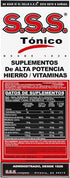S.S.S. Tonic 10 Fl Oz, Iron and Vitamin B Supplement, High Potency Vitamins, Bottle (Pack of 1)