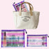 Mesh Bags with Zipper (6 Pack), Nylon Makeup Bag Cosmetic Pouches, Travel Organizer Case for Purse, Diaper Bag