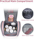 Narwey Small Hanging Toiletry Bag - Women Travel Makeup Organizer for Toiletries and Cosmetics (Medium, Pink)
