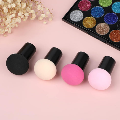 Sibba 4 PCS Makeup Eggs Sponge Beauty Blender Set, Foundation Blending Applicator with Mini Handle