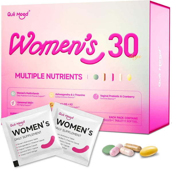 Multivitamin for Women Daily Vitamin Packs for 30 plus with D3+K2, NR1000,