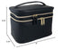 Conair Travel Makeup Bag, Large Toiletry and Cosmetic Bag, Five Piece Train Case Set in Black