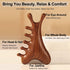 Tiyoha 4 1 in Wooden Head Scalp Comb Massager for Hair| Face| Eye Around|Neck|Whoe Body|Sandalwood Gua Sha Scraping
