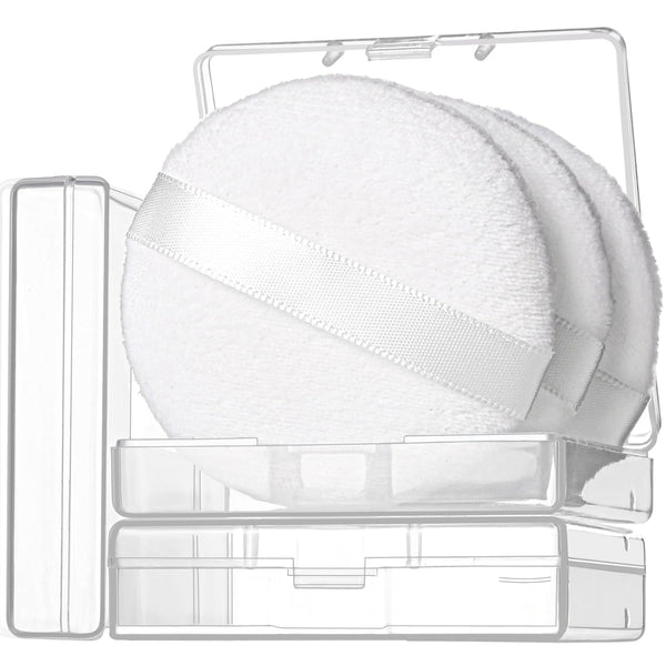 Teenitor 3pcs Powder Puff, Setting Powder Puff 2.36 Inch, Soft Powder Applicator for Loose & Pressed Powder, Face Puff