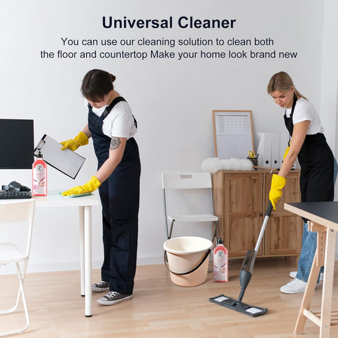 Floor Cleaner & All-Purpose Cleaner, Plant-Based Biodegradable Formula for Kitchen, Bathroom, Sakura Scent, 33.8 Fl. Oz