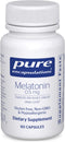 Pure Encapsulations Melatonin 0.5 mg, Vegan Sleep Supplement, 60 Capsules for Sleep-Wake Cycle Regulation