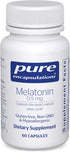 Pure Encapsulations Melatonin 0.5 mg, Vegan Sleep Supplement, 60 Capsules for Sleep-Wake Cycle Regulation