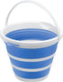 Goderewlid Collapsible Bucket 2.6 Gal/10L, BPA-Free - Portable Foldable Water Pail for Home, Outdoors, Car Wash, Blue
