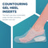 Gel Silicone Heel Cups/Pads - 2 Pack, Heel Lifts for Achilles Tendonitis, Plantar Fasciitis, Foot Pain Relief