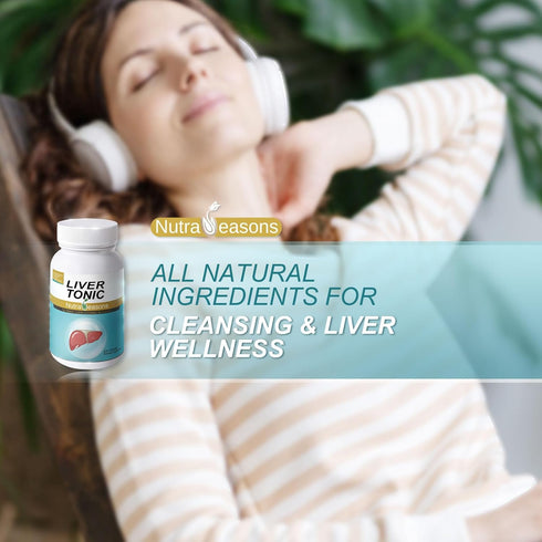 Packaging 60 Liver Tonic - New Liver Cleanse Detox & Repair with Milk Thistle, NAC, Choline Bitartrate, Ginger