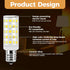 Mirror Replacement Incandescent Bulbs 20W for Conair Makeup Mirror, 10x Double Sided LED Bulbs (2Pack)
