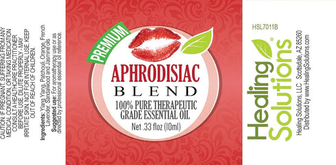 Healing Solutions Aphrodisiac Blend Essential Oil 10ml - 100% Pure Therapeutic Grade Aphrodisiac Oil