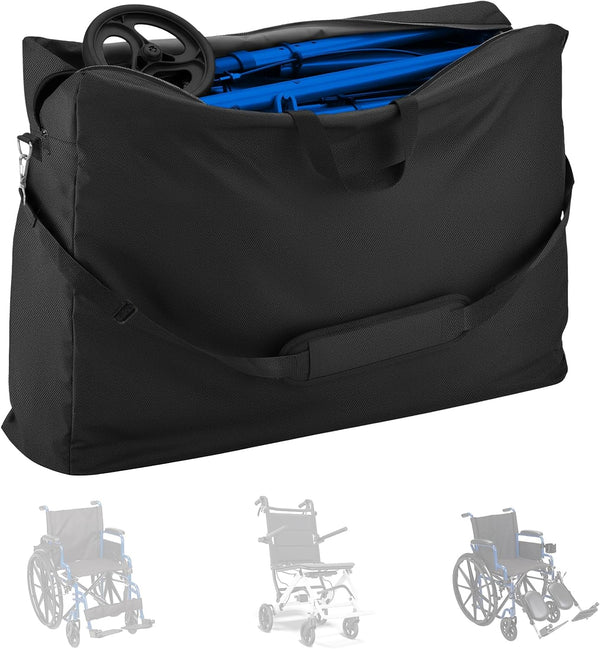 Kovshuiwe Outdoor Wheelchair Carry & Travel Bag, Designed For Folding Rollator Walkers,