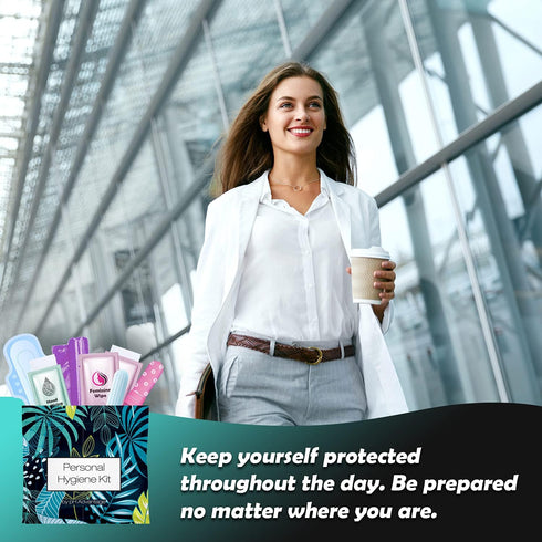 Pack Menstrual Kit All-in-One | Convenience on The Go | Single Period Kit for Travelling, Tweens & Teenagers |