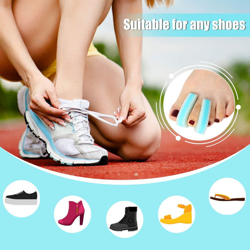 Mudder 16 Pieces Foam Toe Spacers, 3 Layer Foam Separators for Women & Men, Relief from Friction & Corns