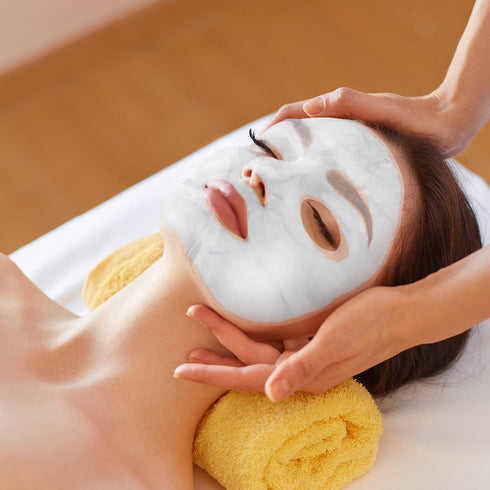 PAGOW 600 Sheets Facial Mask Preservative Disposable, Plastic Thin Face Mask Paper for Skincare Spa Wrap