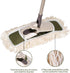 Eyliden Dust Mop with 2 Reusable Washable Pads, Height Adjustable Handle for Wet & Dry Floor Cleaning