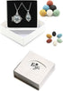 HEDQFM 2 PCS Essential Oil Diffuser Necklace with Gift Box, Aromatherapy Pendant Locket Necklace