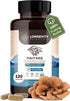 Longevity Botanicals Organic Maitake Mushroom Capsules, Ultra Concentrated Supplement for Balanced Immune System, 100%