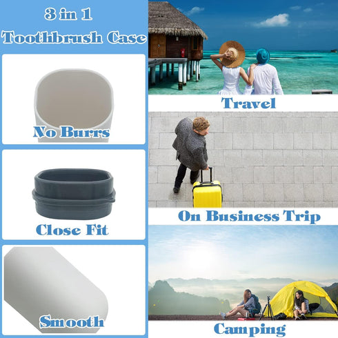 Toothbrush Travel Case, Travel Toothbrush Holder Portable Toothbrush Toothpaste Storage Container for Traveling