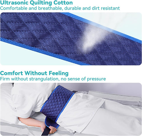 Bed Restraint Strap for Elderly, Anti-Fall Bed Restraint Belt for Dementia, Bed Restraint Auxiliary Device Fall