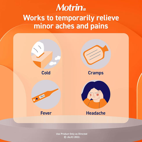 Motrin IB Liquid Gels, Ibuprofen 200 mg, Pain Reliever & Fever Reducer, 20 Ct