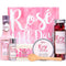 Spa Gifts for Women, 6Pcs Rose Spa Set with Essential Oil, Bath Salt, Soap, Natural Petals - Mothers Day Gift