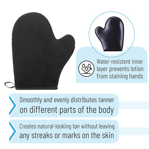 Slick Tanning Mitt, Self Tanner Mitt for Face and Body, Tanning Glove, Back Applicator