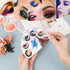 Professional Stainless Steel Makeup Palette, 2 Pieces Cosmetic Palette with Spatula Tool for Nail-art Mixing