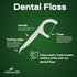 Natural Dental Floss Picks, Mint Flavored Toothpicks, 2-in-1 Natural Floss & Toothpicks, 200 Count