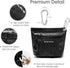 Portable Travel Soap Container, Waterproof Leak Proof Soap Bag for Travelling with Bar Soap - Black
