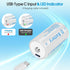 winbasic 4 1 Cable,1.5V (4 Pack) Rechargeable Lithium D Batteries with in USB-C Charging D Size Cell Battery