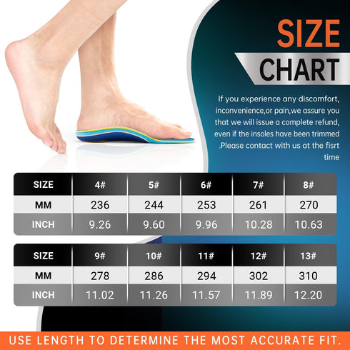 PCSsole Plantar Fasciitis Relief Sport Insoles Inserts - High Arch Support for Basketball, Athletics, Running - Reduce