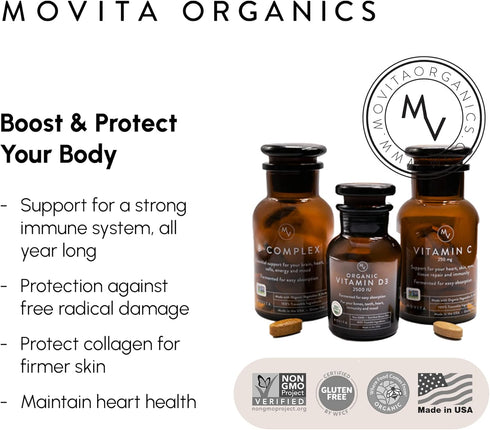 Movita Women's Daily Multivitamin - Organic, Vegan-Friendly, Gluten-Free, 30 Day Supply (Refill Pouch)