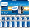 Philips 9V Batteries Alkaline 9 Volt Battery 12 Pack Ultra Long Lasting 9V
