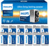 Philips 9V Batteries Alkaline 9 Volt Battery 12 Pack Ultra Long Lasting 9V