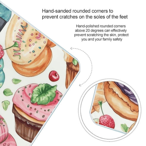 JTREHY Cupcakes Donuts Muffins Sugar Scale for Body Weight Highly Accurate Digital Bathroom Body Scale Easy-to-Read