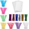 600ct Lollipop Cake Pop Kit - 200 Lollipop Sticks, 200 Bags, 200 Twist Ties, Candy Wrappers Accessories Set