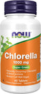 NOW Supplements Chlorella 1000 mg, 60 Tablets, with Chlorophyll, Vitamin C, Iron, Protein