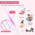 Maitys 6 Pieces Glass Cuticle Pusher Set, Double Sided Crystal Nail Files, Precision Manicure Pedicure Tools (Pink)
