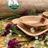 PALM NAKI Eco-Friendly 4-Inch Round Palm Leaf Bowls (40 Pack), Sustainable, Decorative, Compostable Tableware